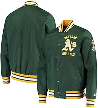Amazon Co Jp アスレチックス スタジャン Mlb スターター Starter Starter メンズ 長袖 ジャケット アウター M 並行輸入品 スポーツ アウトドア