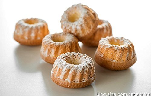 Astra Gourmet Pack of 10 Silicone Fancy Dessert Mold, Jello and Mini Cake Molds, 2.5 Inch Mini Bundt Molds, Random Color - Thumbnail 3