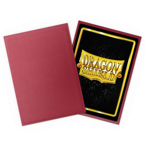 Dragon Shield | Standard Size Card Matte Sleeves | 100 CT - Smooth & Tough Premium TCG Sleeves | Compatible with Pokemon, Flesh & Blood, One Piece & Magic The Gathering | Blood Red - Matte