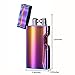 Electric Dual Arc Lighter USB Rechargeable Windproof Flameless Cigarette Lighter Infrared Laser Switch (Rainbow)