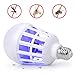 Bug Zappers Light Bulb, 2 in 1 Mosquito Killer Lamp, Electronic Insect Killer Fly Killer, Built in Insect Trap, Fits 110V E26/E27 Light Bulb Socket, Suit for Indoor Outdoor Porch Patio Backyard
