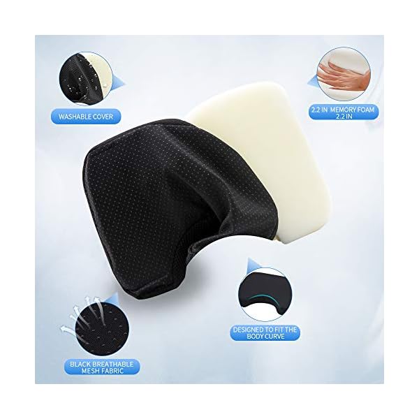 Rowing-Machine-Seat-Cushion-Rowing-Machine-Seat-Pad-for-Concept-2-Model-D-E-with-Thicker-Memory-Foam-Washable-Cover-and-Straps-for-Sculling-Boats-Recumbent-Stationary-Bike Rowing Machine Seat Cushion, Rowing Machine Seat Pad for Concept 2 Model D & E, with Thicker Memory Foam, Washable Cover…