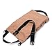 Super Tool Roll Up Bag, Heavy Duty Tool Bag Wrench Organizer with 5 Zipper Pockets, Canvas Pliers Organizer for Mechanics, Tool Pouch Sling, Car Seat Back Organizer, Ideal Gift for Men (Brown)