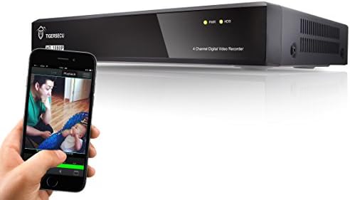 TIGERSECU Full HD 1080P 4-Channel Video Security Camera DVR System (Cameras and Hard Drive Not Included)