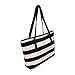 Fashion Big Striped Plaid Ladies Handbags Shoulder Bags Clutches Women Bag (Black)