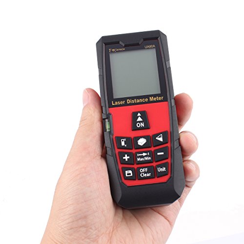 Laser Distance Measure 262ft 80m Mini Handheld Digital Laser Distance Meter Rangefinder Measurer Tape Diastimeter with LCD Backlight Red - Thumbnail 3