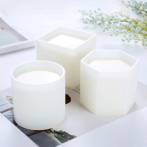 Cylinder Epoxy Resin Silicone Molds - DIY Pen Holder Mold & Circular Silicone Coaster Molds Set, Clear Flower Pot Moulds for Casting Succulent Plants Pot and Many Other Art Craft, Sold by MeiMeiDa - Thumbnail 6