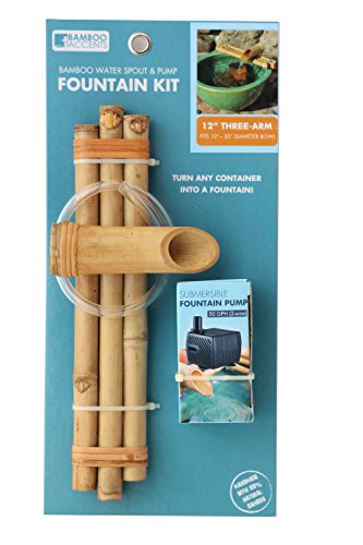 2 Bamboo+Fountain+Resistant+Container+Handmade