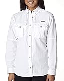 Columbia Women's Bahama Long Sleeve Shirt - White - Medium