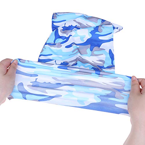8 Pieces Summer UV Protection Face Mask Neck Gaiters Freezer Face Mask Bandana, 8 Colors (Color 1)