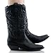 Women's Fashion Vegan Pointy Toe Embroidered Western Boots