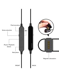 COWIN HE8D(2019 actualizado) Auriculares de cancelación activa de ruido, auriculares Bluetooth inalámbricos en la oreja con estuche de viaje duro incorporado micrófono control de volumen mejorado graves auriculares Buds Rojo