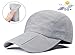 ELLEWIN Men's Baseball Cap UPF50 Hat W/Foldable Long Large Bill,One Size,L-Grey