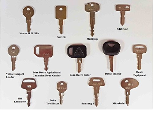 Keyman 100 Keys Heavy Equipment Key Set/Construction Ignition Keys Set - 100 Different Keys - Thumbnail 3