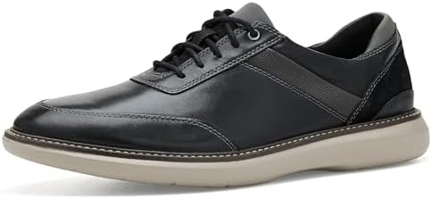 Amazon.com | Clarks Men Nature Three Derbys, Black (Black Leather