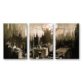 Abstract Dream Place Landscape Painting Artwork for Home...