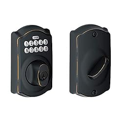 Schlage BE365VCAM716 Aged Bronze Camelot Keypad