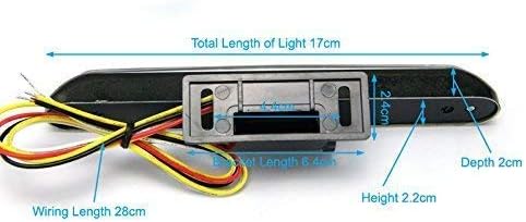 Alchemy Parts Multifunction LED Rear Stop Tail Light with Integrated Indicators Turn Signals, Black Finish, One (single) - Image 5