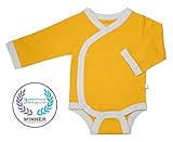 Babysoy Eco Essential Kimono Bodysuit, Sunshine, 3-6 Months