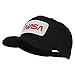 e4Hats.com NASA Logo Embroidered Patched Cap - Black OSFM