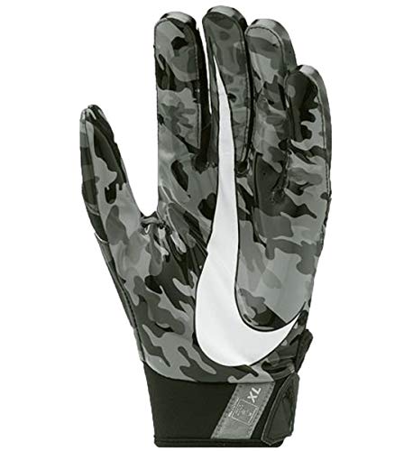 Nike Mens Vapor Jet 4.0 Receiver Gloves (Digital Camo Black (010) / Grey/Metallic Silver, Small)