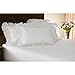 SHOPBEDDING White Eyelet Ruffled Pillow Sham, Standard