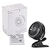 acetek Battery Operated Stroller Fan,Portable Rechargeable Fan,360°Rotation Clip on Fan,1600mah Battery Fans,Super Quiet USB Mini Desk Fan for Baby, Car Seat,Travel