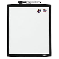 Quartet Magnetic Dry-Erase Board with Curved Frame, 9