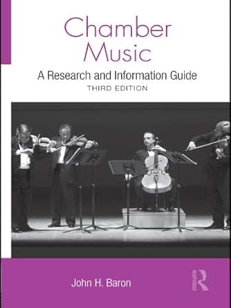Chamber Music A Research And Information Guide Routledge