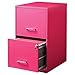 Office Dimensions 18in. 2 Drawer Metal File Cabinet, Pink