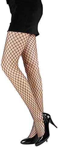 Kingspearl Women's Sheer Seamless Fishnet Patterned Pantyhose Lace Tights