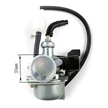 Amazon.com: 19mm PZ19 Carb Hand Choke Carburetor For ... fuel filter 110 yamaha 4 wheeler 