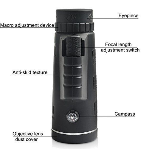 image for XPXKJ Monocular Telescopes, 40x60 Dual Focus Waterproof Spotting Scope