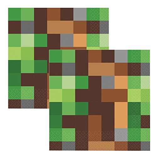 Pixel Tnt Party Kit 1 For 8 Children Licensed Minecraft Party