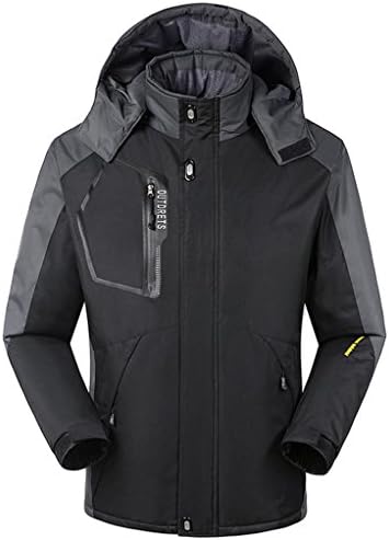 Cloudy Men's Watertight Front-Zip Hooded Rain Ski jacket