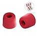 12Pcs Replacement Eartips- RIYO Premium Memory Foam Earphone Earbuds Tips Noise Reducing Earbud Tips for 5mm-7mm in-Ear Headphones Nozzle (Large, Red)