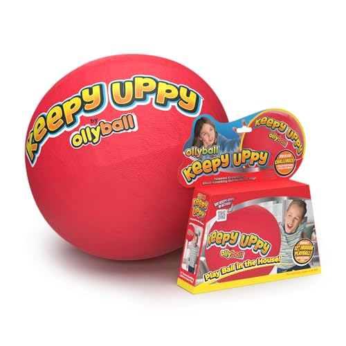 Ollyball Keepy Uppy – Patented Indoor Play Ball & Kickball for Kids | Soft Safe Re-Inflatable Olly Ball for Active Indoor Fun, Games & Activities Indoor Ball, Keepy Uppy Game for Families