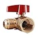 Midline Valve Angle Gas Ball Valve with 1/2