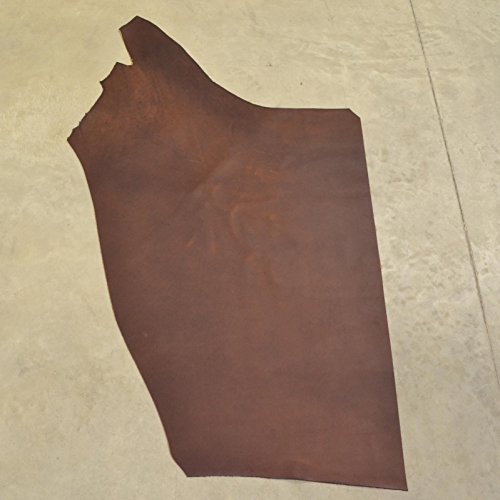 Leather Oil Tanned Project Pieces Walnut Brown 5.1SF Cow 6-6 1/2 oz Flat Grain-8
