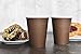 200 Pack - 12 Oz [8 oz] [4 Colors] Disposable Hot Paper Coffee Cups - Mocha Brown (Cups Only)