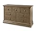 Westwood Design Pine Ridge/Stone Harbor 7 Drawer Double Dresser Chest, Cashew