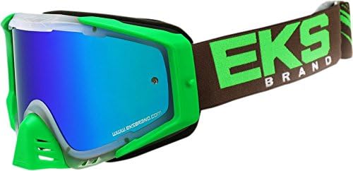 EKS Brand EKS-S Outrigger Adult Dirt Bike Motorcycle Goggles Eyewear - Clear/Flo Green/Smoke One Size Fits All