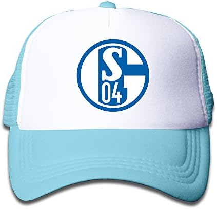Newest Fc Schalke 04 Logo Youth Snapback Caps Boys Girls Baseball Hat Adjustable One Size SkyBlue By JE9WZ