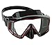 Phantom Aquatics Panoramic Scuba Snorkeling Dive Mask, Black/Red