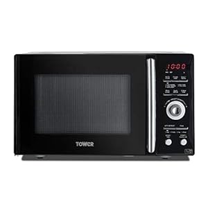 Tower KOR9GQRT Digital Microwave with 5 Pre-set Autocook Functions, Defrost Function, 900W, 26L, Black