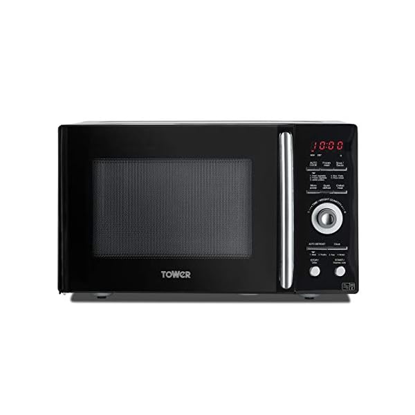 Tower-KOR9GQRT-Digital-Microwave-with-5-Pre-set-Autocook-Functions-Defrost-Function-900-W-26-Litre-Black Tower KOR9GQRT Digital Microwave with 5 Pre-set Autocook Functions, Defrost Function, 900W, 26L, Black