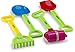 Shovel Beach Series 4 Pc - Beach Gardening Tools Kit with Shovels, Rake and sand Roller | Multicolor Sand Toy Shovel Set 4 Pack for Pool | Beach | Backyard | Sandbox | Playpen - Ages 3 and Up