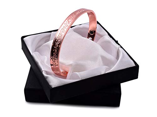 Origin Stunning Copper Magnetic Therapy Bracelet 6 Magnets with Unique Floral Design