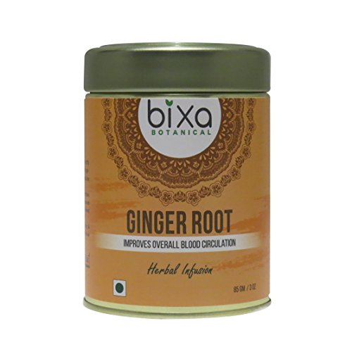 Ginger Herbal Infusion Tea (Zingiber officinale), helps to Clear Bloated Stomach | Best Herbal Anti-Flatulent Agent (3 Oz/85g)