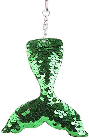 Glitter Sequins Mermaid Tail Key Chain Key Ring Jewelry Bag Pendant Gifts Cute Keychain for Kids
